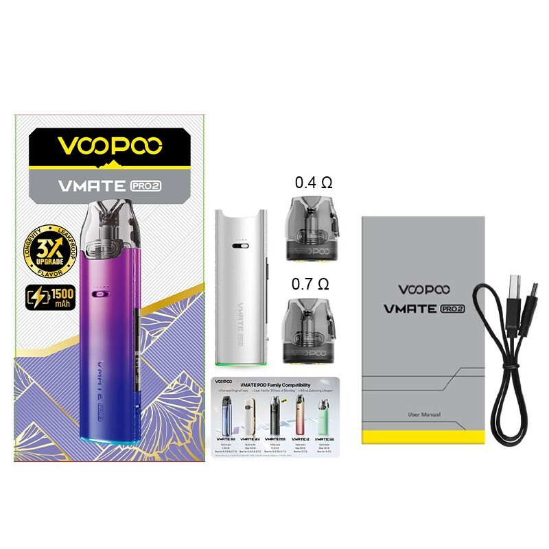 Кликните для увеличения изображения VOOPOO Vmate Pro 2 Pod System Kit 1500mAh 30W, изображение 4